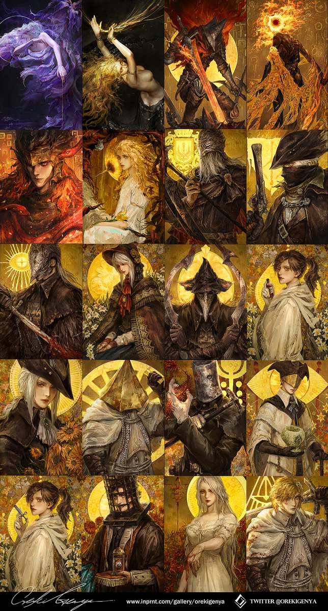 OrekiGenya's tweet image. Some new prints available now 🌟inprnt.com/profile/orekig……
←To be continue...
#Bloodborne #EldenRing #DarkSouls