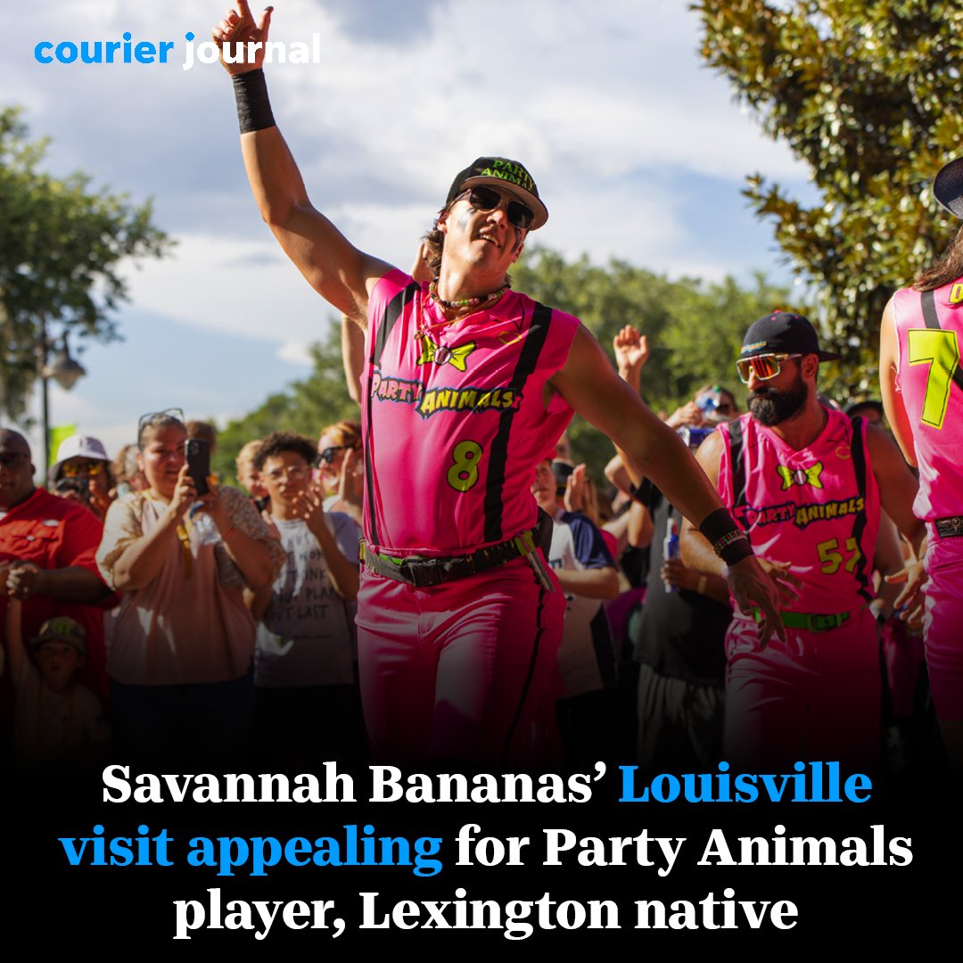 Courier Journal (@courierjournal) on Twitter photo Lexington native Bryson Bloomer will play in front of family and friends when The Savannah Bananas come to Louisville. Here is how he found his fit. <a href="/bryson_bloomer/">evrydaybloom</a> <a href="/TheSavBananas/">Savannah Bananas</a>
📝: <a href="/Alexis_Cubit/">Alexis Cubit</a> / The Courier Journal
📸: Courtesy of <a href="/ThePrtyAnimals/">The Party Animals</a>
courier-journal.com/story/sports/2… Lexington native Bryson Bloomer will play in front of family and friends when The Savannah Bananas come to Louisville. Here is how he found his fit. <a href="/bryson_bloomer/">evrydaybloom</a> <a href="/TheSavBananas/">Savannah Bananas</a>
📝: <a href="/Alexis_Cubit/">Alexis Cubit</a> / The Courier Journal
📸: Courtesy of <a href="/ThePrtyAnimals/">The Party Animals</a>
courier-journal.com/story/sports/2…