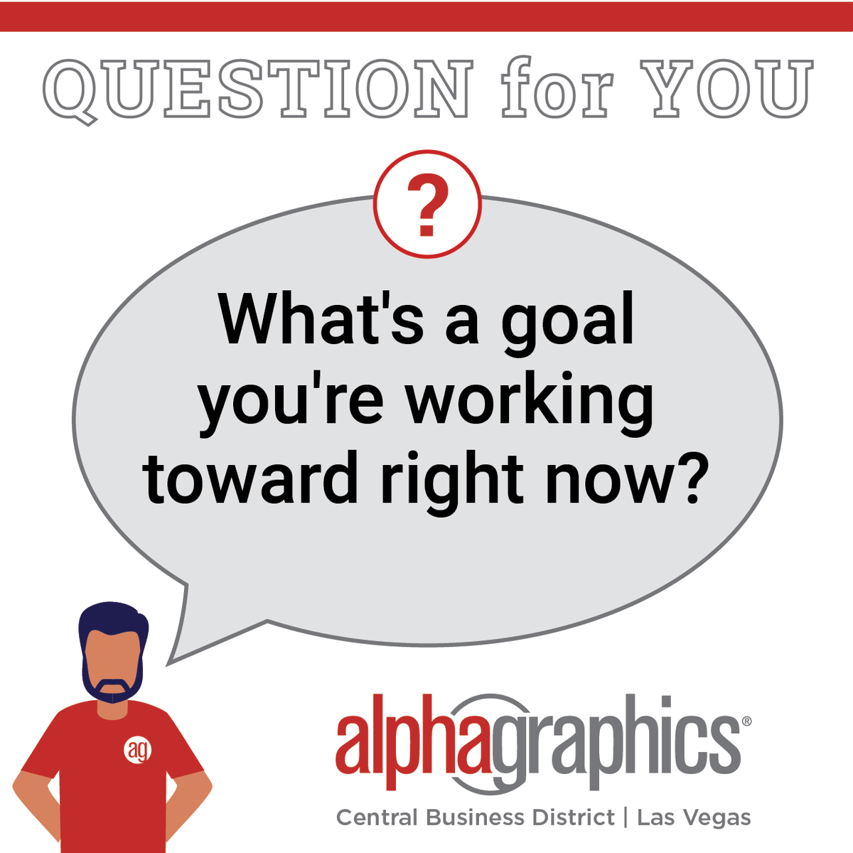 AlphaGraphicsLV's tweet photo. We'd love to hear what you've been grinding toward!
#lasvegaslocal #getbusiness #getnoticed #alphagraphics #alphagraphicslv #smallbusiness #thursdayquestion #questionforyou #feedback https://t.co/Dt0siJi6rP