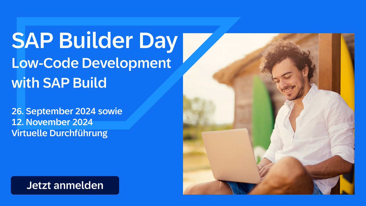 _christianwirth's tweet image. Beim virtuellen SAP Builder Day / #LowCode Development mit #SAPBuild lernen Sie das Konzept der Low-Code-Softwareentwicklung kennen. 
Erfahren Sie, wie Sie einen vollständigen End-to-End Prozess selbst bauen und in SAP S/4HANA integrieren können. imsap.co/6010cprNm