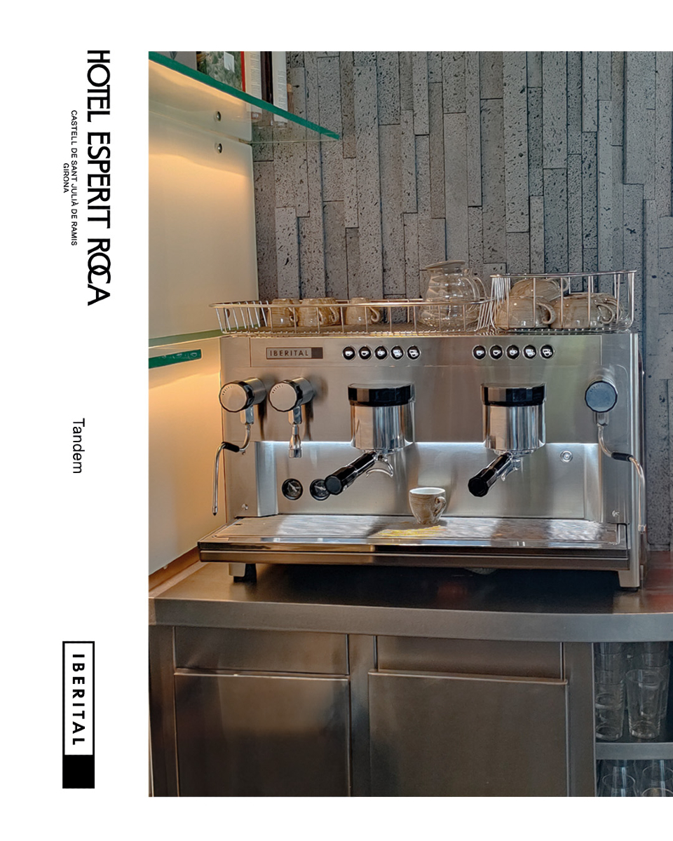 /HOTEL ESPERIT ROCA <a href="/CanRocaCeller/">El Celler de Can Roca</a>/ Discover the authentic taste of coffee with our new Iberital TANDEM espresso machine, a masterpiece of local craftsmanship designed by the talented <a href="/andreucarulla/">Andreu / Carulla</a>. 
#EsperitRoca