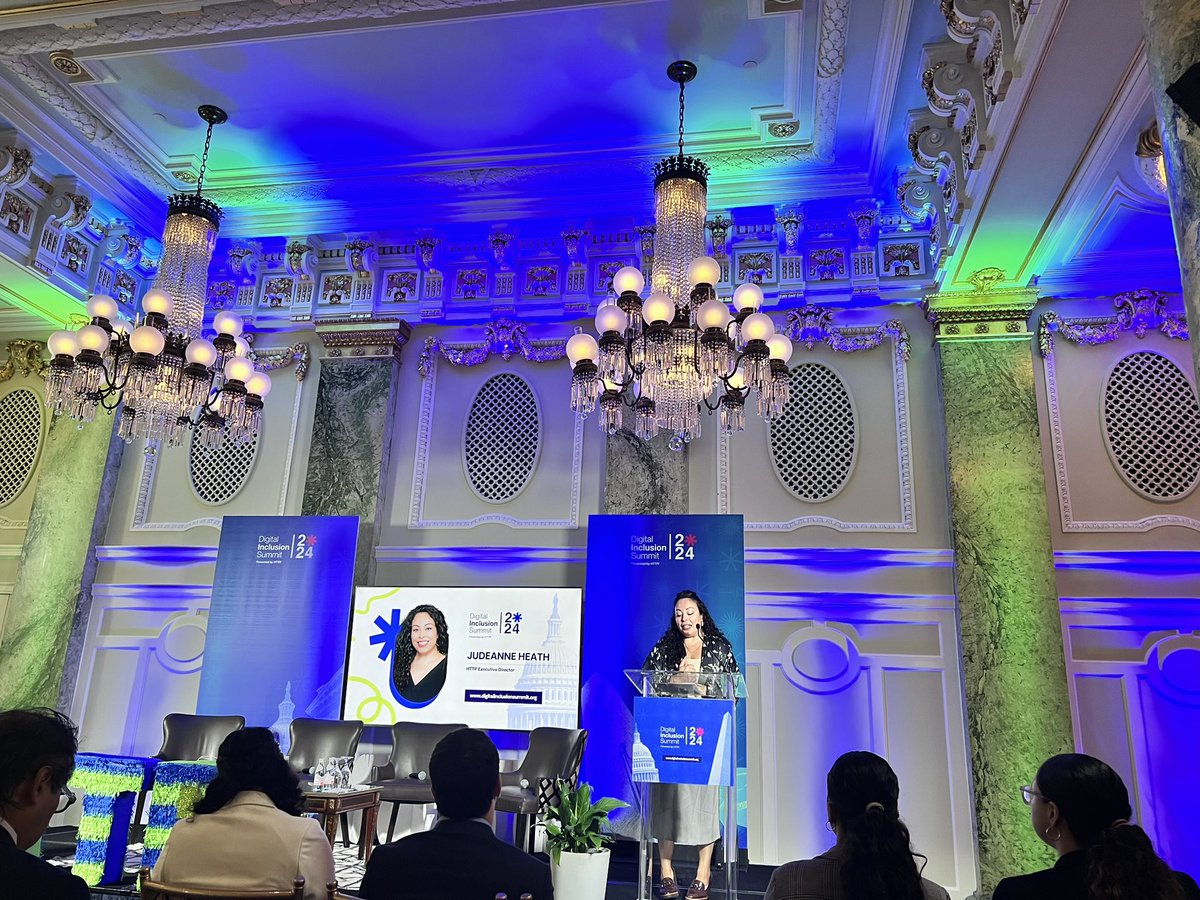 Excited to participate in the annual Digital Inclusion Summit. I appreciate the invitation and the leadership of <a href="/jjassomu/">JudeAnne Heath</a>, CEO of <a href="/http_policy/">/http/</a> 
It is happening now at the <a href="/WillardHotel/">Willard InterContinental Washington, D.C.</a> in DC.

#DIS24