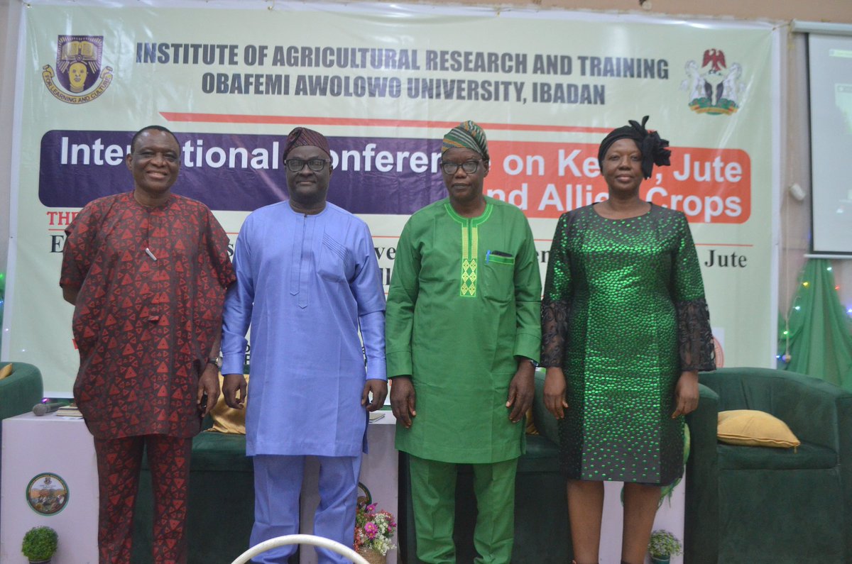 iartnigeria's tweet photo. #PhotoNews: DAY 2 of the International Conference on Kenaf, Jute and Allied Crops held at the Prof. E. A. Adebowale Training Hall, IAR&T, Moor Plantation, Ibadan on 25th July, 2024. #conference #Kenafconference2024 #agriculture #kenaf #jute #alliedcrops #research https://t.co/bdvM7GPYOo