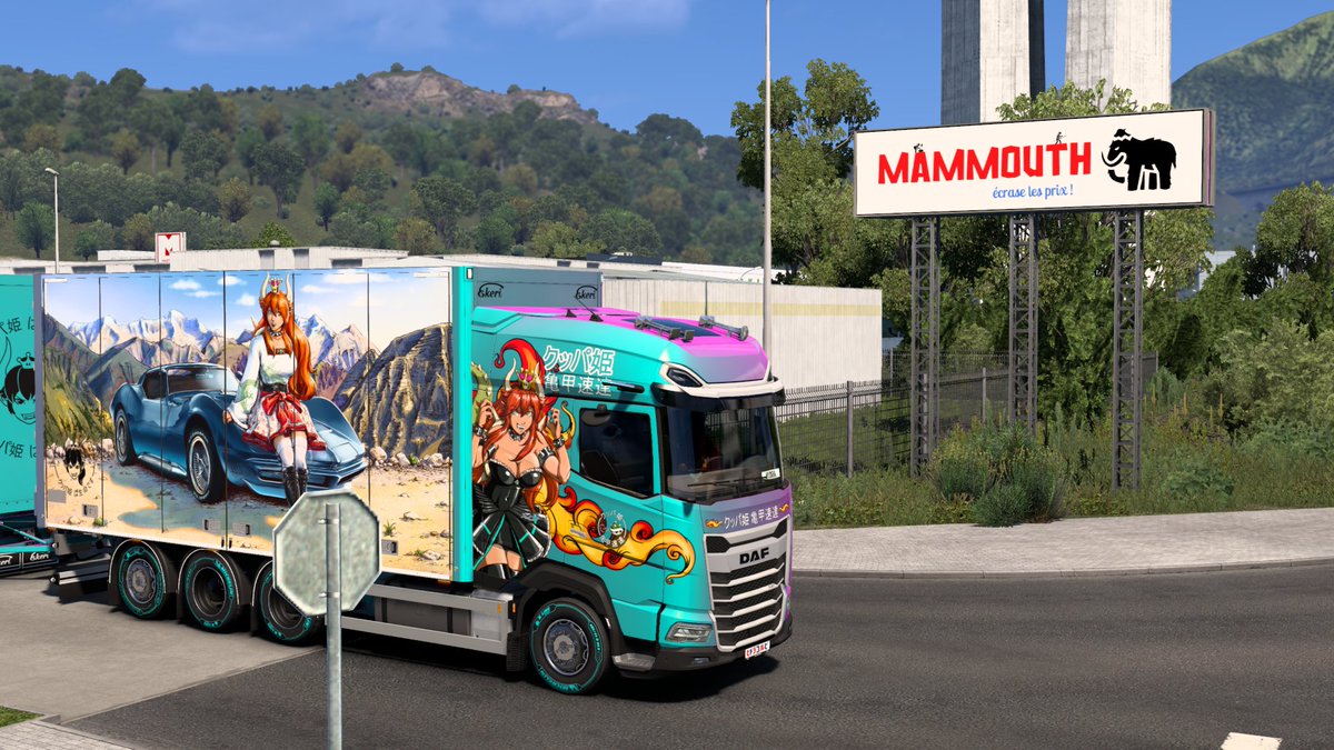 DominatusHydra's tweet image. Seeing this logo again was not something I expected in my lifetime. Even less in an ETS2 mod 😂