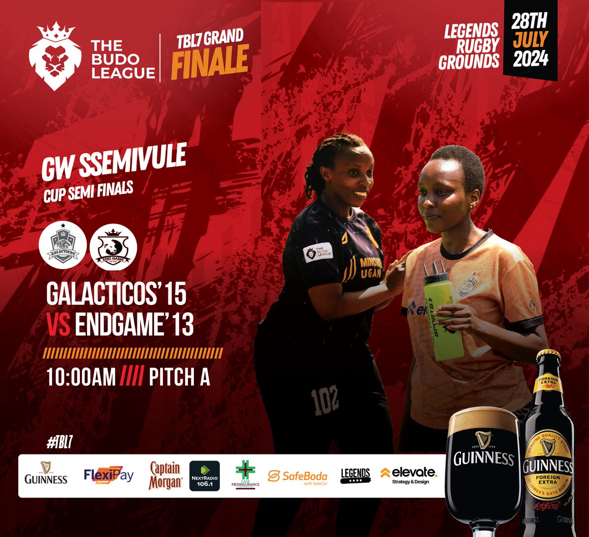 TheBudoLeague's tweet photo. A battle of champions to kick start our Sunday! π€
#TBL6 Regular Season Champions @Galacticos_15 take on #TBL6 Champions @end_game13 in our first #SsemivuleCup semi-final π
#TBL7 | #TBL7GrandFinale https://t.co/Ud8iDK500Q