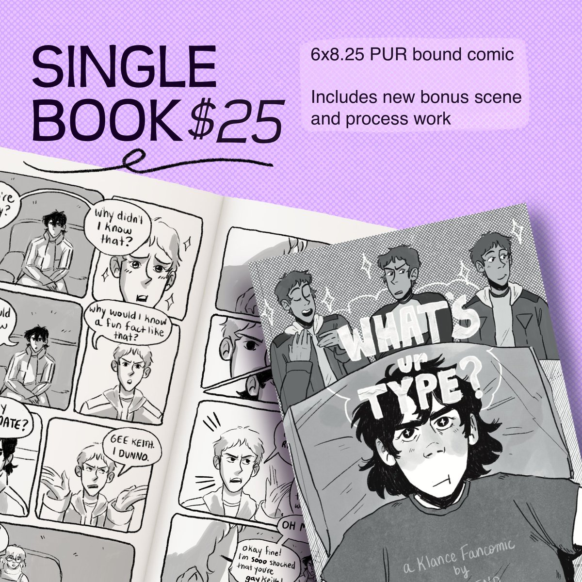 leenfiend's tweet photo. Hi everyone :D 
With WUT wrapping up soon I wanted to announce that I'll be opening preorders for physical copies of the comic! As of right now I don't plan on doing more than this one run so I'd suggest grabbing a copy in August if you want it. #klance #vld #wut #whatsurtype https://t.co/b3j7lhyr2C