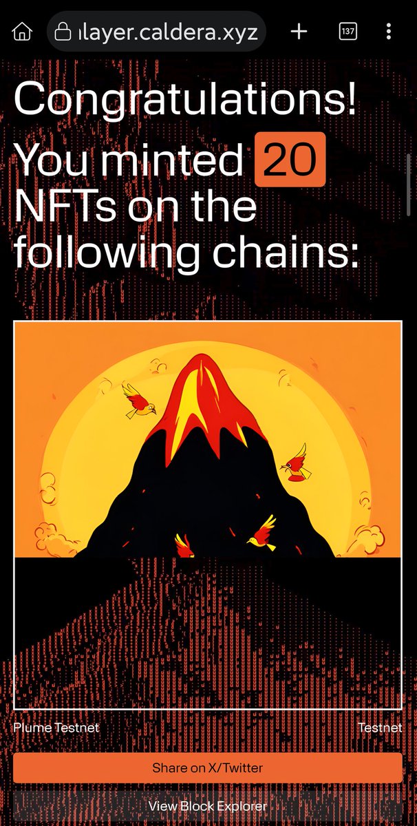 mztacat's tweet image. 📜 Caldera:  Metalayer NFT
They recently resided $15M in a Series A funding round

    ⌚️ 60 seconds
    💰 Free

There's never a day rest here!. I'll do this for the culture. I feel the requirement for Caldera won't really be all these..

BUT STILL, SHOW UP!

    📍Visit:…