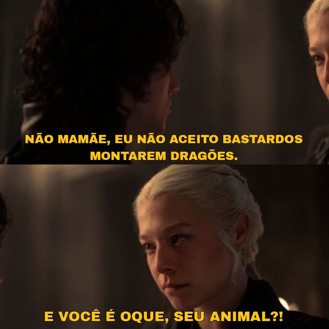 vivianemeninea's tweet photo. Rhaenyra no dia mais normal sendo piadista em Westeros kkkkkkkk https://t.co/KUJhXTkGnR