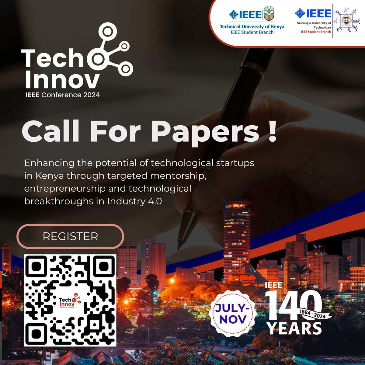 CALL FOR PAPERS AND PROJECTS‼ 

It is our pleasure to invite you to showcase your groundbreaking ideas and innovation. 

This is your chance to network and immerse yourself in shaping the future of technology 🌟

Take your ideas to another level !✨

surveyheart.com/form/669520a64…