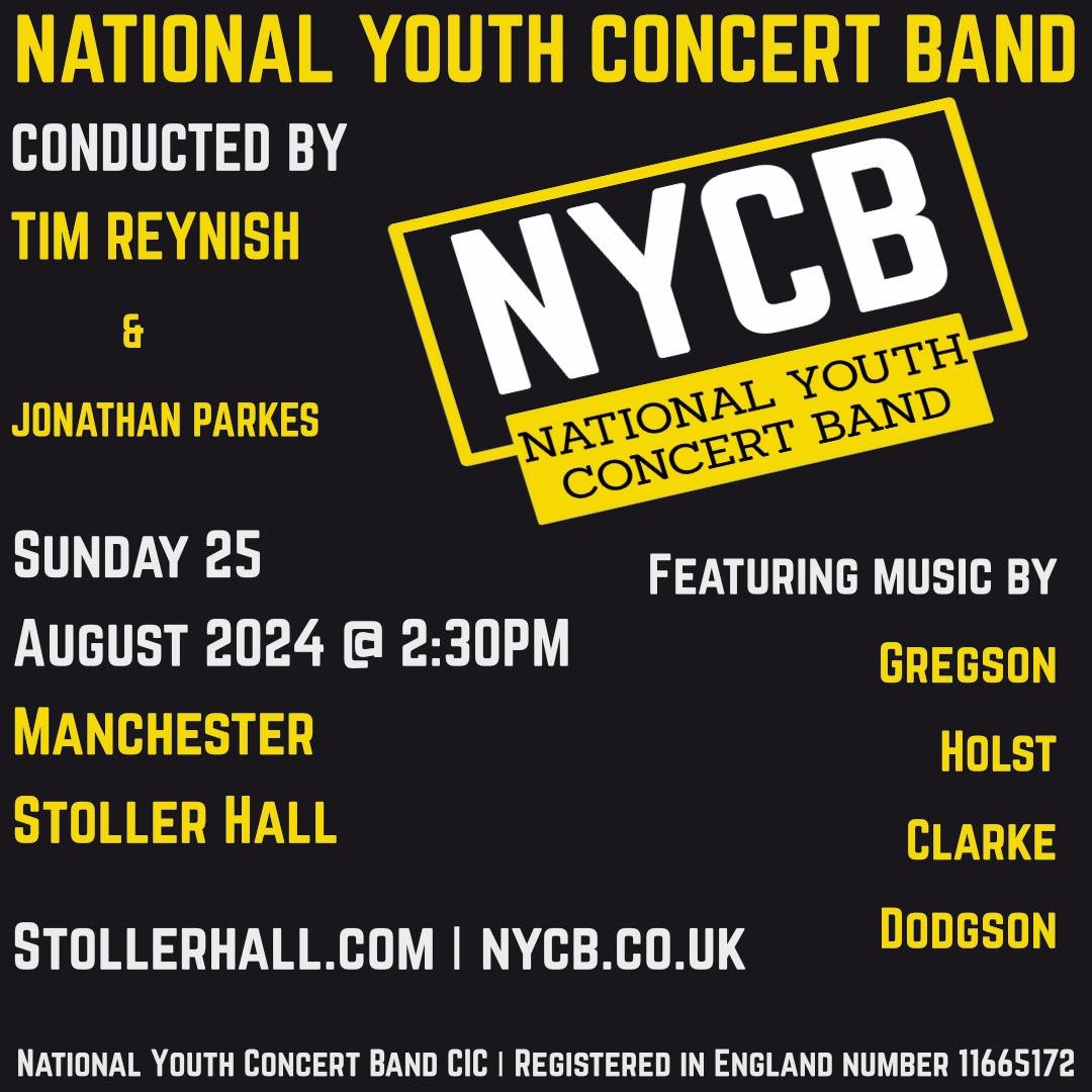 Tickets are now on sale for our summer concert <a href="/StollerHall/">The Stoller Hall</a> on Sunday 25th August where NYCB and Music Director <a href="/JonParkes78/">Jonathan Parkes</a> will be joined by Guest Conductor, Tim Reynish.
stollerhall.com/whats-on/natio…