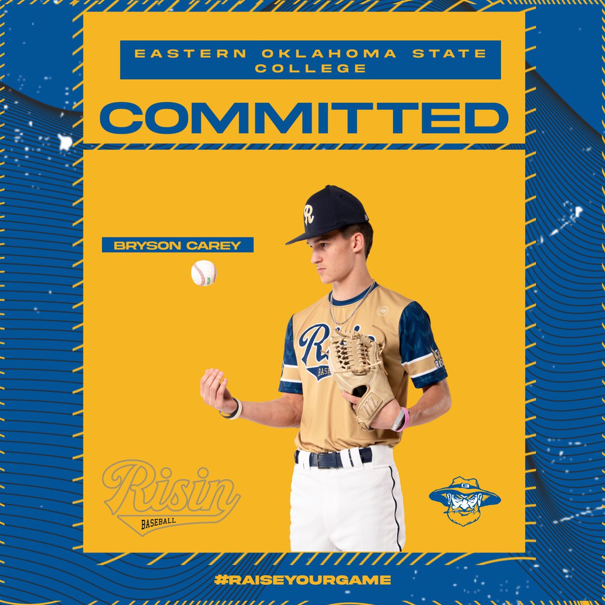 Risin Baseball (@risinbaseball) on Twitter photo 𝐂𝐨𝐦𝐦𝐢𝐭𝐭𝐞𝐝
Congrats to Bryson Carey on his commitment to continue his academic and athletic career at Eastern Oklahoma State College!
<a href="/brysoncarey2025/">Bryson Carey</a>
#RaiseYourGame 𝐂𝐨𝐦𝐦𝐢𝐭𝐭𝐞𝐝
Congrats to Bryson Carey on his commitment to continue his academic and athletic career at Eastern Oklahoma State College!
<a href="/brysoncarey2025/">Bryson Carey</a>
#RaiseYourGame