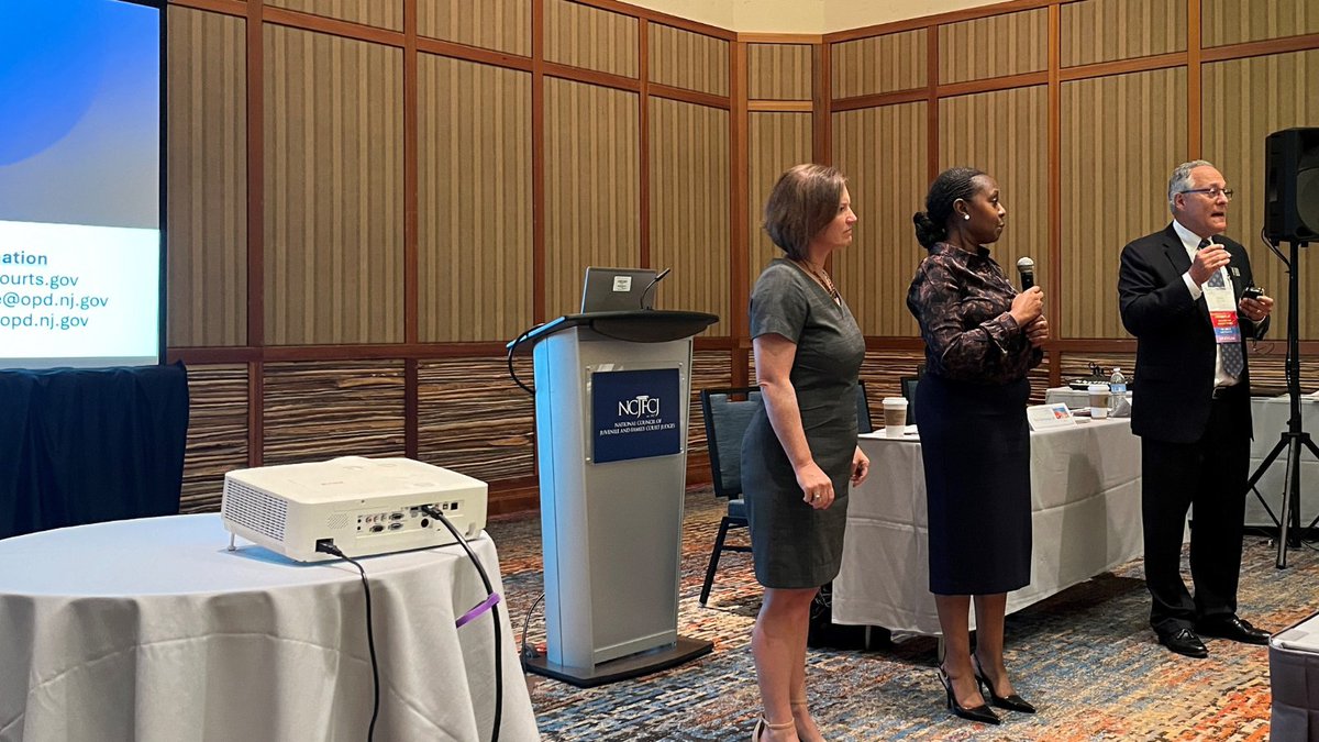 #NJOPD was thrilled to attend <a href="/NCJFCJ/">NCJFCJ</a>’s 87th Annual Conference earlier this week. During the event, Traci Telemaque and Alexis Pollock partnered with the Honorable David B. Katz to present a #childwelfare session titled “A Social Insecurity: Children Paying For Foster Care.”