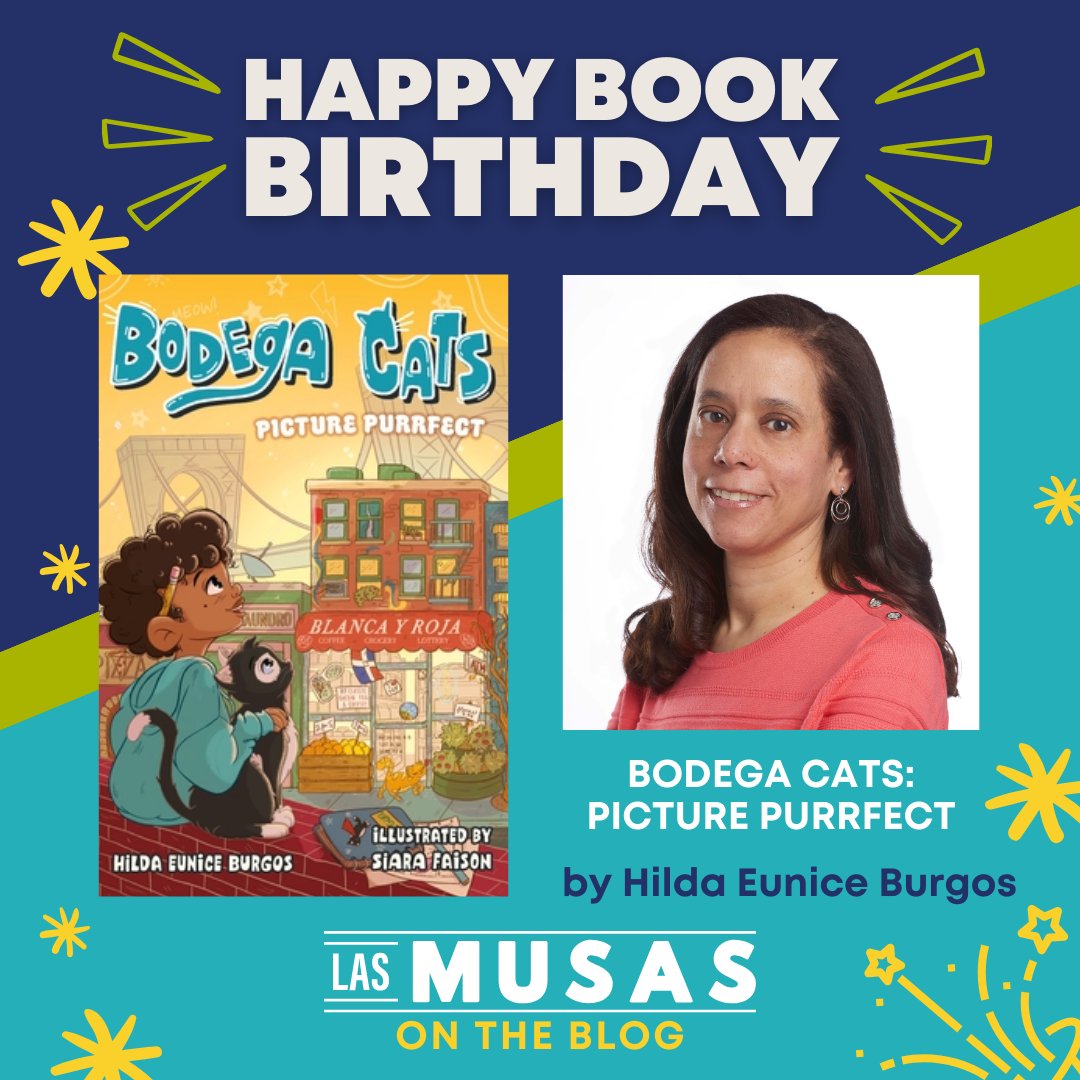 LasMusasBooks (@lasmusasbooks) on Twitter photo Today, on our blog, we're excited to celebrate the book birthday of BODEGA CATS 1: PICTURE PURRFECT!
Congratulations!🎉🎊
We invite you to read this interesting interview with author and fellow Musa <a href="/HildaEBurgos1/">Hilda E Burgos</a>🐈😺
lasmusasbooks.com/blog/las-musas…
#lasmusasbooks #MG #cats #kidlit Today, on our blog, we're excited to celebrate the book birthday of BODEGA CATS 1: PICTURE PURRFECT!
Congratulations!🎉🎊
We invite you to read this interesting interview with author and fellow Musa <a href="/HildaEBurgos1/">Hilda E Burgos</a>🐈😺
lasmusasbooks.com/blog/las-musas…
#lasmusasbooks #MG #cats #kidlit