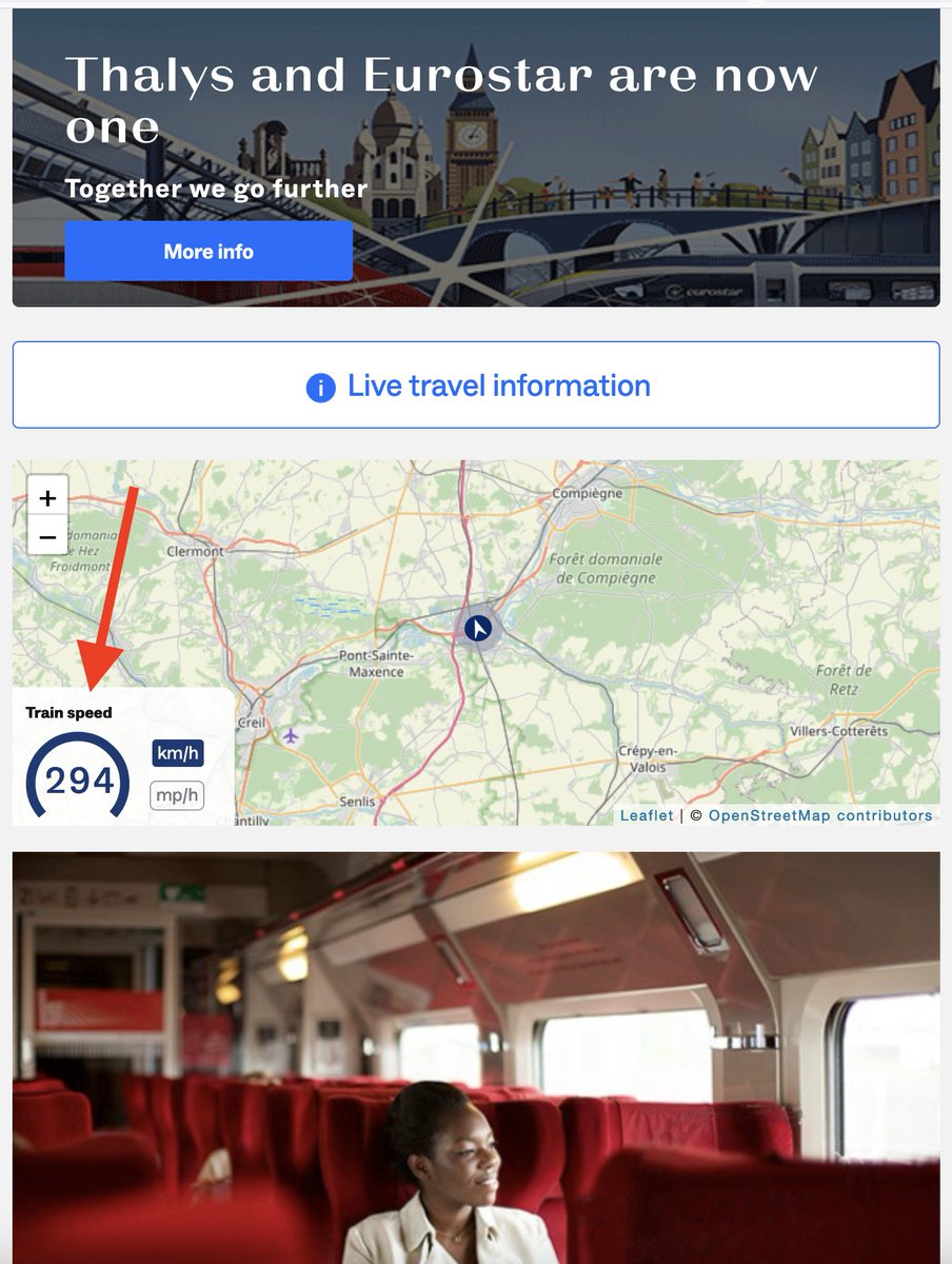 Traveling at 300km/h with <a href="/Eurostar/">Eurostar</a> from #Paris (FR) to #Aachen (DE) in 2:40h. We need many more of these high speeds tracks in #Europe! #train