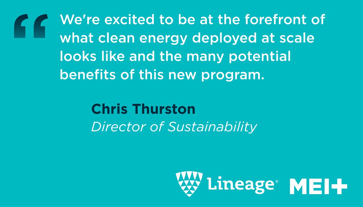 Madison_EI's tweet photo. Lineage, a leader in temperature-controlled logistics is revolutionizing the cold storage industry through innovative clean energy solutions. We're proud to be a trusted advisor.

Learn more at: https://t.co/XlxSqFqzpo https://t.co/iWvQz6Ct0F