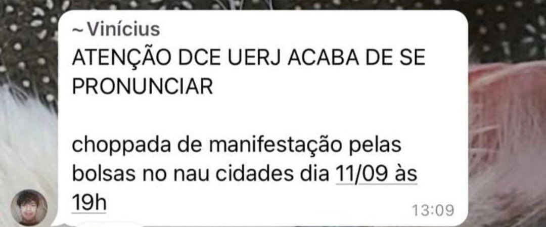 that4__'s tweet photo. Pronunciamento do dce uerj https://t.co/uCaYYRNmeK