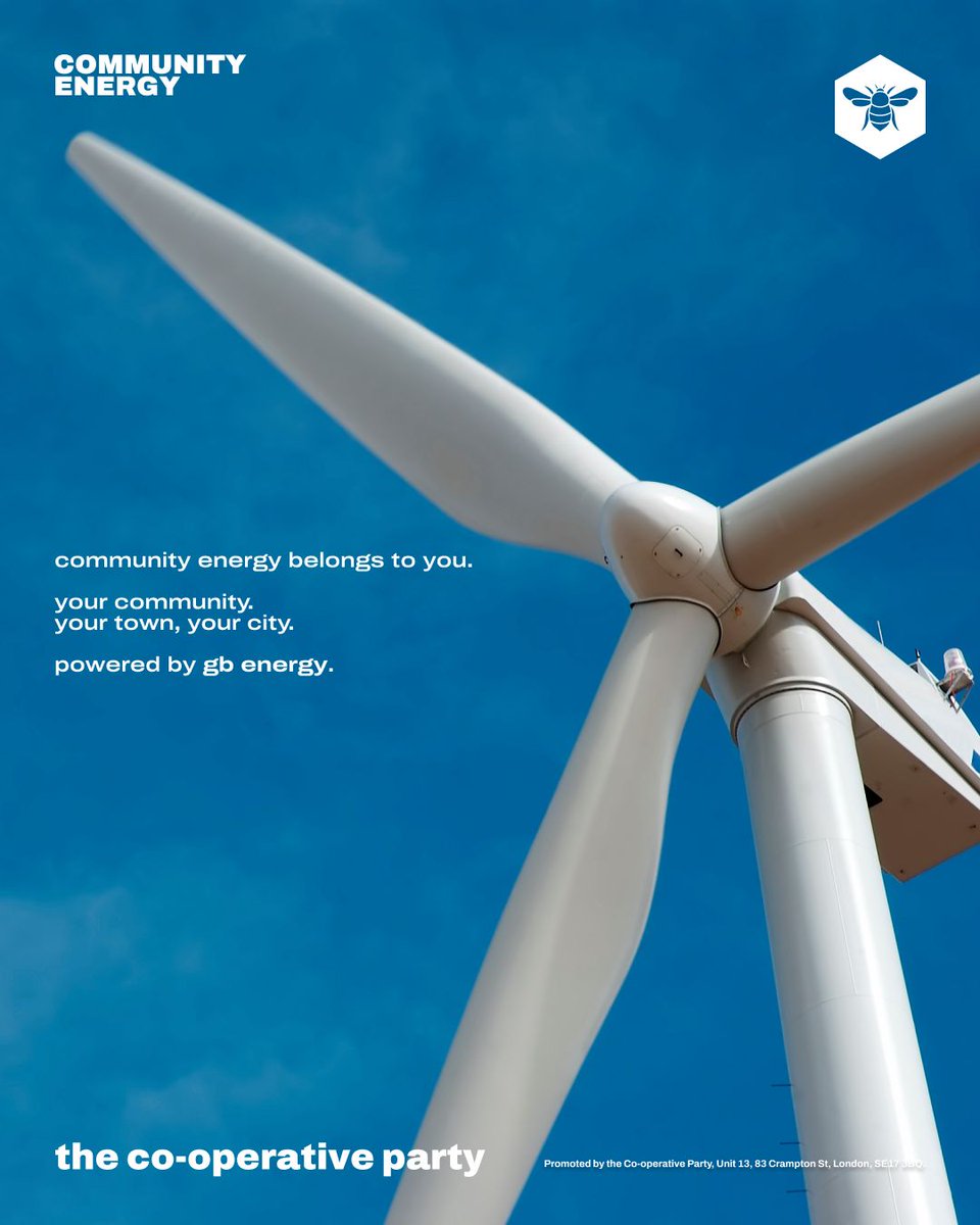 Today, the work to set up GB Energy began.
 
One of the first priorities of GB Energy will be to massively scale up community energy. Energy owned by your community, powering your community, creating profit for your community.