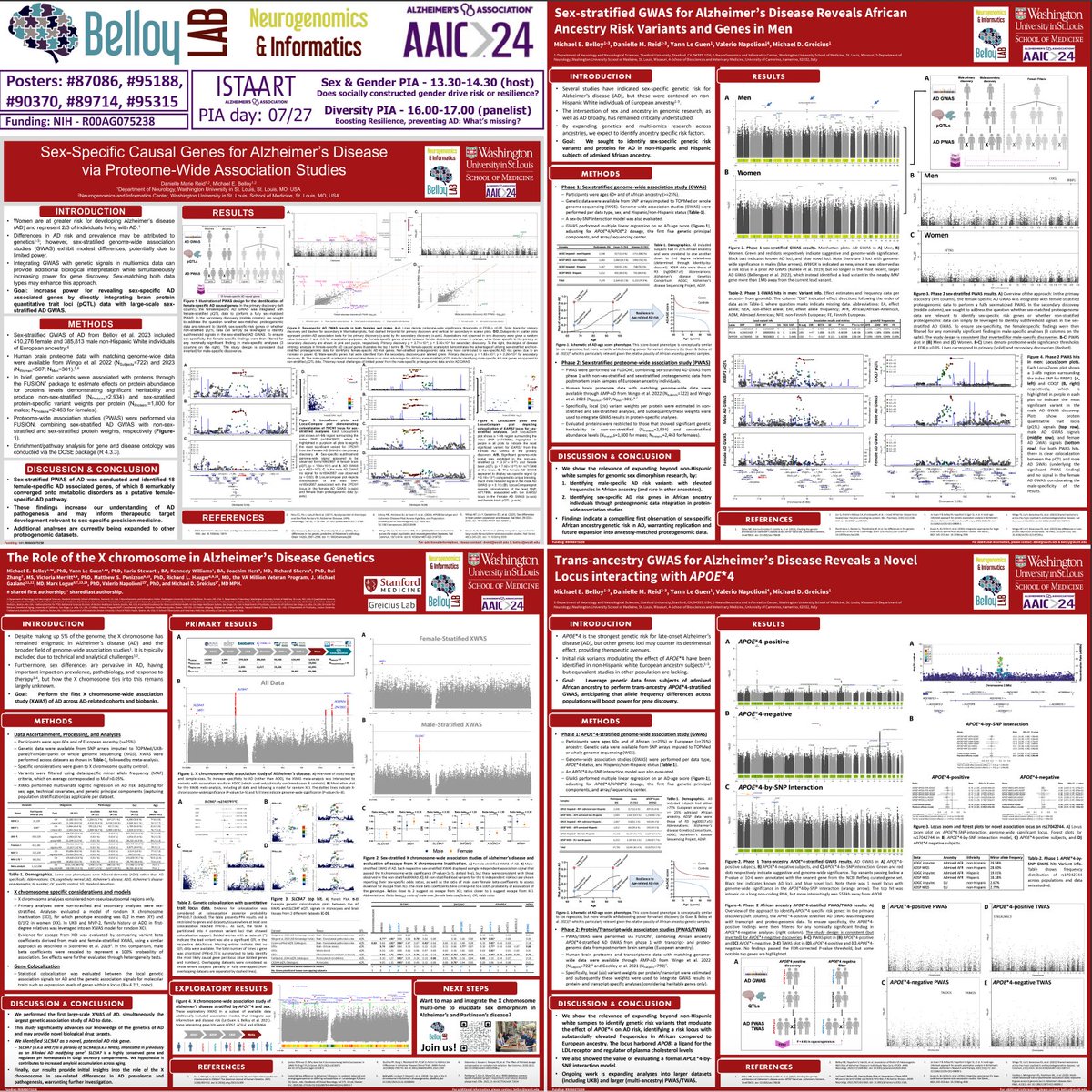 Michael Belloy (@belloymichael) on Twitter photo Heading out tomorrow for #AAIC24 and #PIA day. Come check out what we are doing at the intersection of ADRD, genomics, multi-omics, sex dimorphism, and ancestry! Also delighted to announce I am #ALZFunded <a href="/alzassociation/">Alzheimer's Association</a> with an AARG to advance our X chromosome work in AD *& PD! Heading out tomorrow for #AAIC24 and #PIA day. Come check out what we are doing at the intersection of ADRD, genomics, multi-omics, sex dimorphism, and ancestry! Also delighted to announce I am #ALZFunded <a href="/alzassociation/">Alzheimer's Association</a> with an AARG to advance our X chromosome work in AD *& PD!
