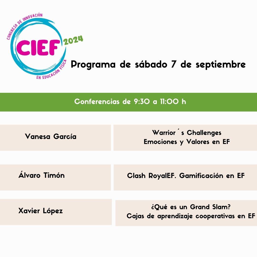 En #CIEF2024 tendremos grandes proyectos llevados al aula que seguro nos aportarán cantidad de aprendizajes de #edufis super aplicables. No queda nada
