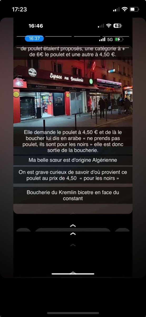 dadodiou's tweet photo. Inadmissible, violent et raciste .... a fuir ce genre de commerce espace ma boucherie au kremlin bicetre https://t.co/GA7slry5hX