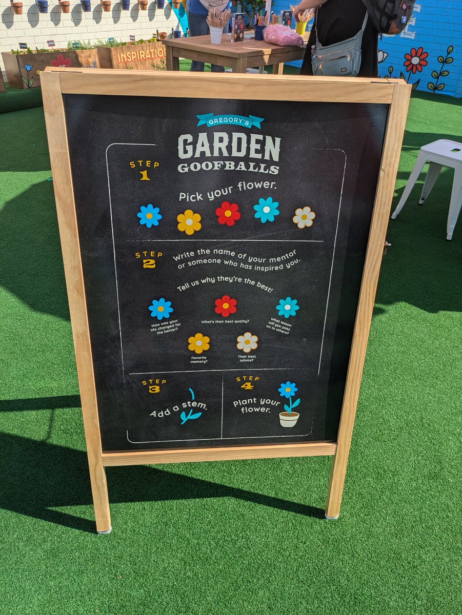 SD_Comic_Con's tweet photo. Plantin' flowers in Gregory 's Garden of Goofballs at #SDCC #AVAFest! https://t.co/hrYmAlScXk