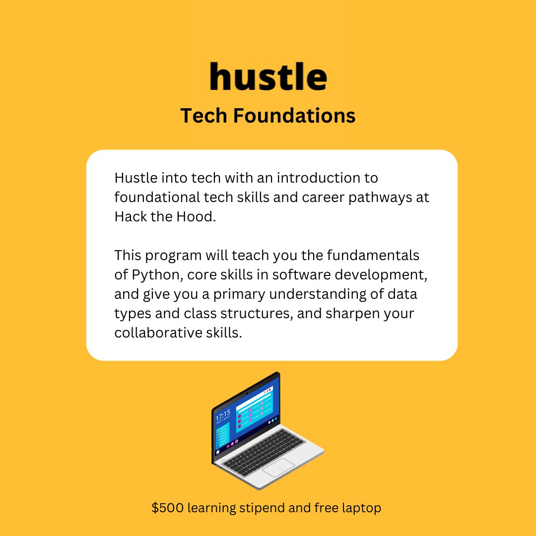 hackthehood's tweet image. Our Fall 2024 Hack the Hood: Build &amp;amp; Hustle Programs are now officially open! If you're eager to dive deeper into Python fundamentals or explore the field of data science, apply here: hackthehood.org/programs  

Deadline to apply: September 1st  #hackthehood #highschoolstudents