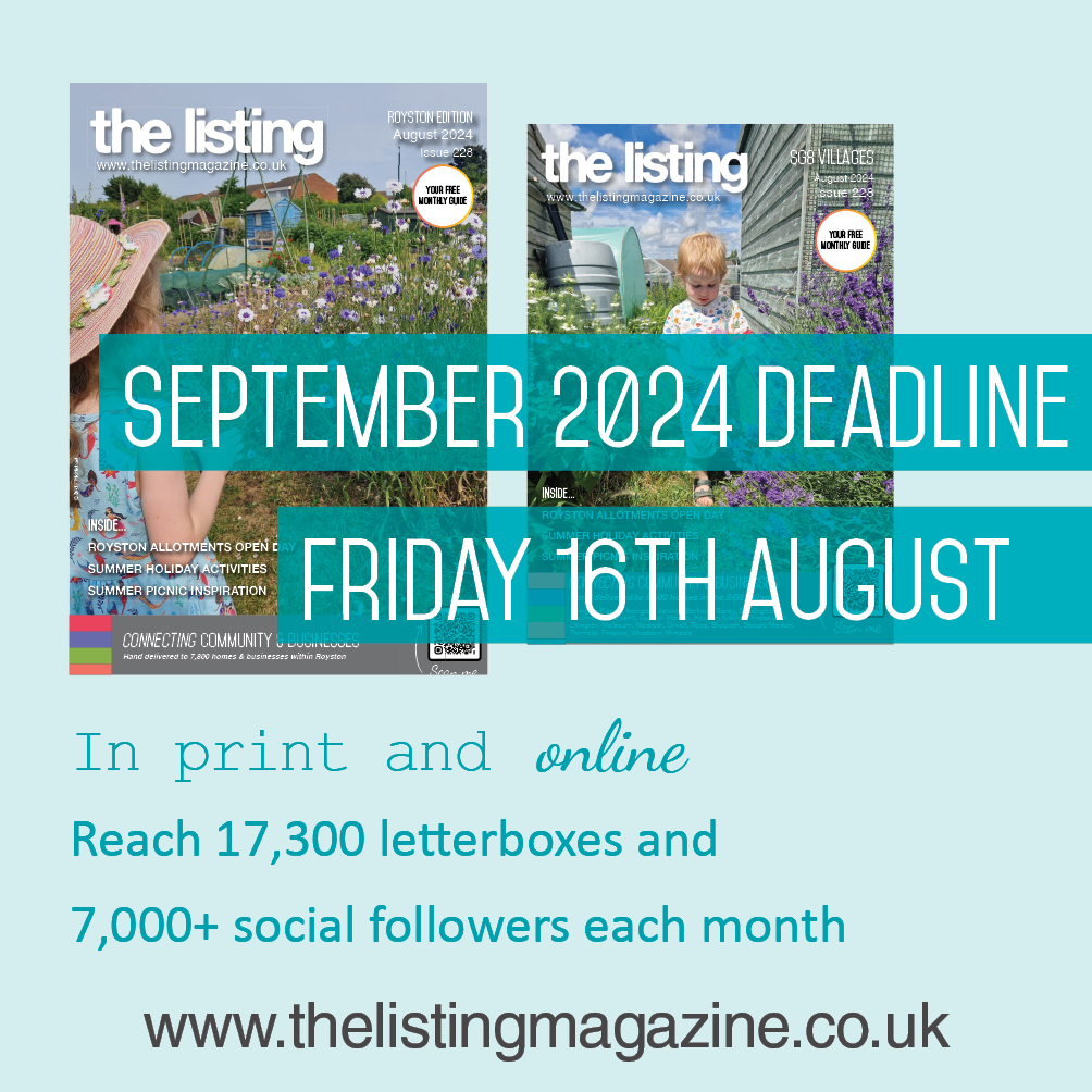 The Listing August issues are Out Now! 

Both magazines and all the latest news and events can also be read online - bit.ly/TheListingAugu…

Talk to us about your advertising and marketing. 

∙ hello@thelistingmagazine.co.uk - thelistingmagazine.co.uk - localconnectionsmagazine.co.uk