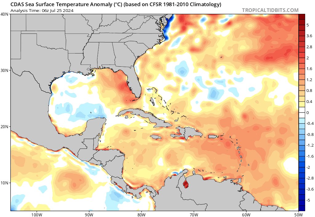 North Florida experiencing unseasonably cool SST due to persistent upwelling. 79F in late July! Satellite estimates are underestimating the cooling.