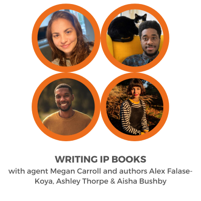 writementor's tweet photo. ✨️ #WOWCON PANEL ✨️

IP books are everywhere, from film &amp; TV spin offs to #kidlit. But what are they? Find out from authors @AlexFKoya, @ashley__thorpe &amp; @aishabushby &amp; agent @MeganACarroll. Grab tickets to WriteMentor's online writing conference ↪️ https://t.co/CA6wq4FSYY https://t.co/7RoeabgKod