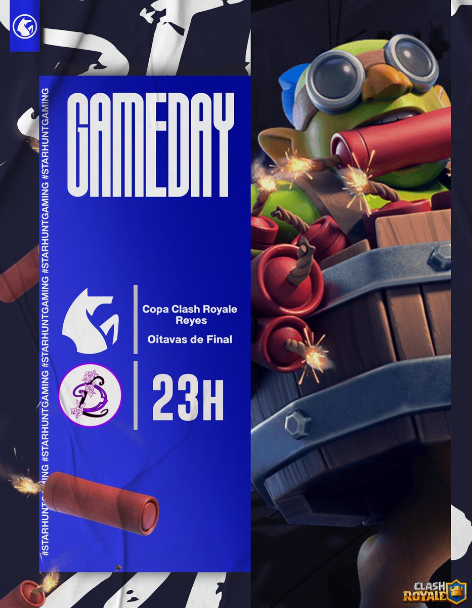StarHunt Gaming (@starhuntgg) on Twitter photo #GameDay | #ClashRoyale
🏆: @CupReyesCR
🆚: <a href="/Diosas_eSports/">🌹𝕯𝖎𝖔𝖘𝖆𝖘 gamers🌹</a>
ℹ️: Oitavas de Final
⏰: 23h 🇧🇷
Noite de Oitavas ! Vamos para cima e garantir a vitória 💪💙
#GOSHG💙 #GameDay | #ClashRoyale
🏆: @CupReyesCR
🆚: <a href="/Diosas_eSports/">🌹𝕯𝖎𝖔𝖘𝖆𝖘 gamers🌹</a>
ℹ️: Oitavas de Final
⏰: 23h 🇧🇷
Noite de Oitavas ! Vamos para cima e garantir a vitória 💪💙
#GOSHG💙
