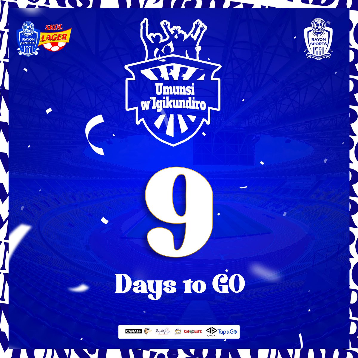 Samishimwe's tweet photo. Ese #Abarayons bakuzuza Stade Amahoro?

Ni mu minsi 9 gusa hakaba ibirori bya @rayon_sports bizwi nka #RayonSportsDay24 cyangwa 
#UMUNSIWIGIKUNDIRO24.

Kuri uyu munsi tariki 03/08 izakina @azamfc ndetse inamurike avakinnyi izifashisha mu mwaka w'imikino 2024/2025. https://t.co/qQZq35jD7j