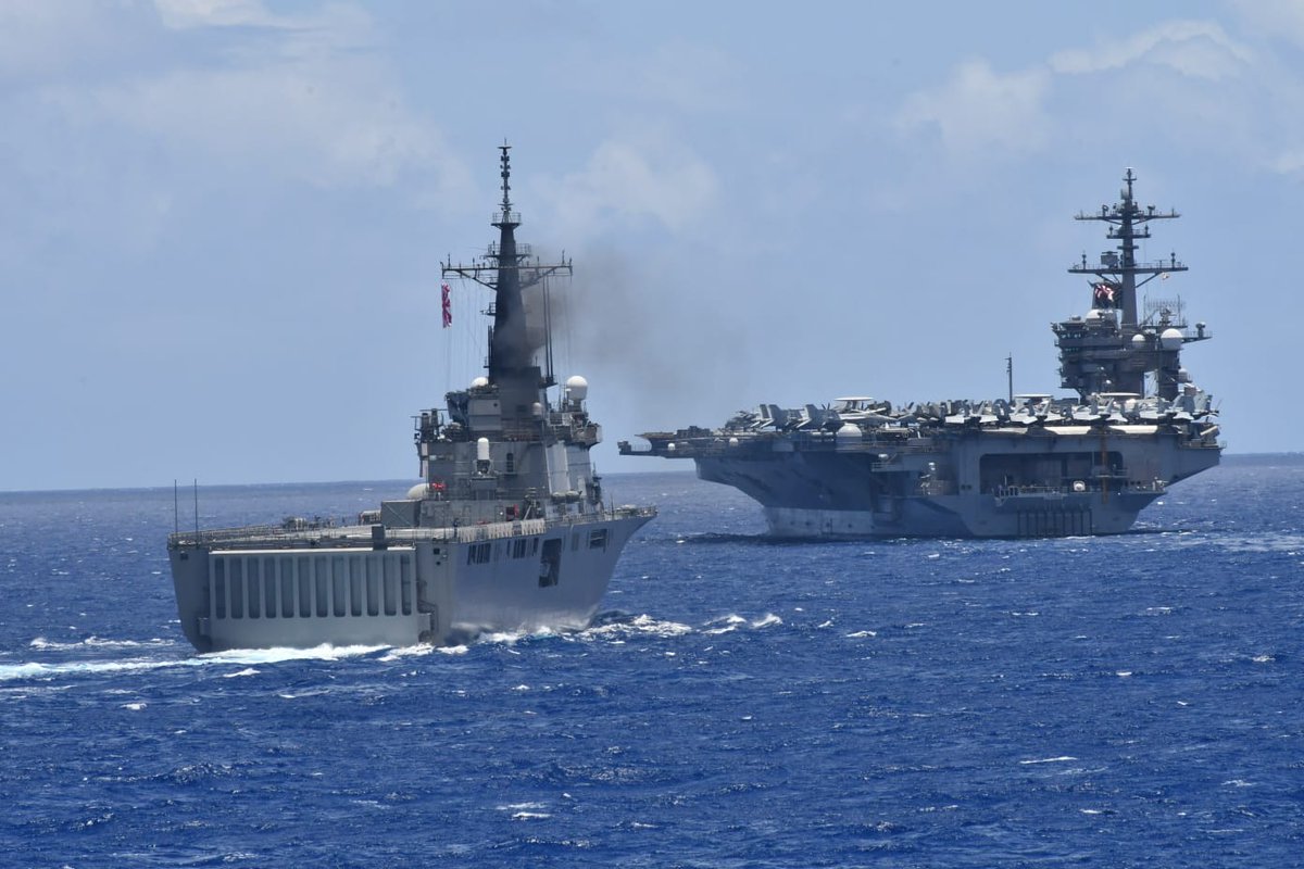 naval_peru's tweet photo. #MGPNoticias El #BAPPisco llevó a cabo un ejercicio de familiarización con el submarino nuclear clase Virginia USS "North Carolina", donde también participaron unidades de superficie de las marinas de Corea, Estados Unidos, Japón y México.
@RimofthePacific https://t.co/nQ9BaFpDD9