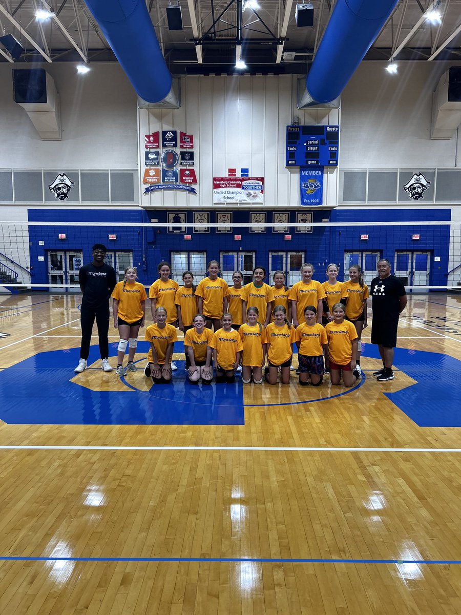GCHS Volleyball (@gchsladypirates) on Twitter photo Celebrating the next generation of Pirate Volleyball! Our junior high girls took on three days of team camp with <a href="/MuncianaVB/">Munciana Volleyball</a> and LOVED IT!
#futurestars <a href="/GCHSPirates/">Greensburg Comm HS</a> <a href="/GoPiratesGCHS/">Greensburg Pirates</a> Celebrating the next generation of Pirate Volleyball! Our junior high girls took on three days of team camp with <a href="/MuncianaVB/">Munciana Volleyball</a> and LOVED IT!
#futurestars <a href="/GCHSPirates/">Greensburg Comm HS</a> <a href="/GoPiratesGCHS/">Greensburg Pirates</a>