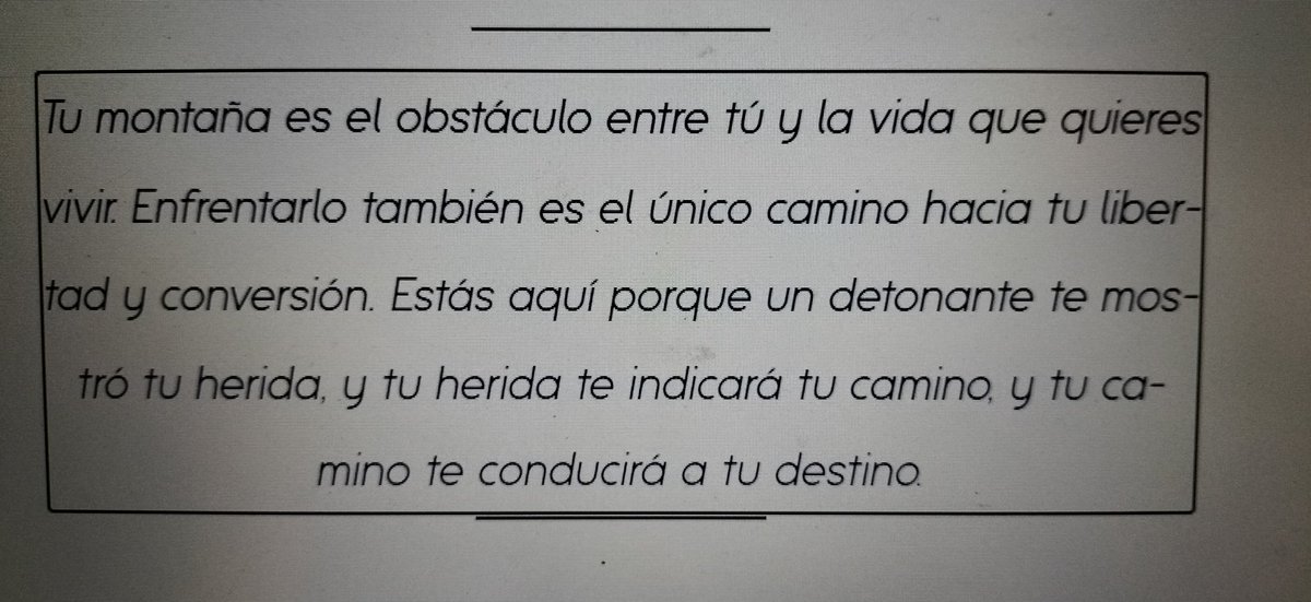 YoSoyNeville's tweet photo. La montaña que se levanta frente a ti es el llamado de tu vida, tu propósito de estar Aquí. Algún día dejarás la montaña detrás de ti, pero la persona en quien te habrás convertido en el proceso de superarla permanecerá siempre a tu lado... -#BriannaWiest https://t.co/MsUDFkScU2