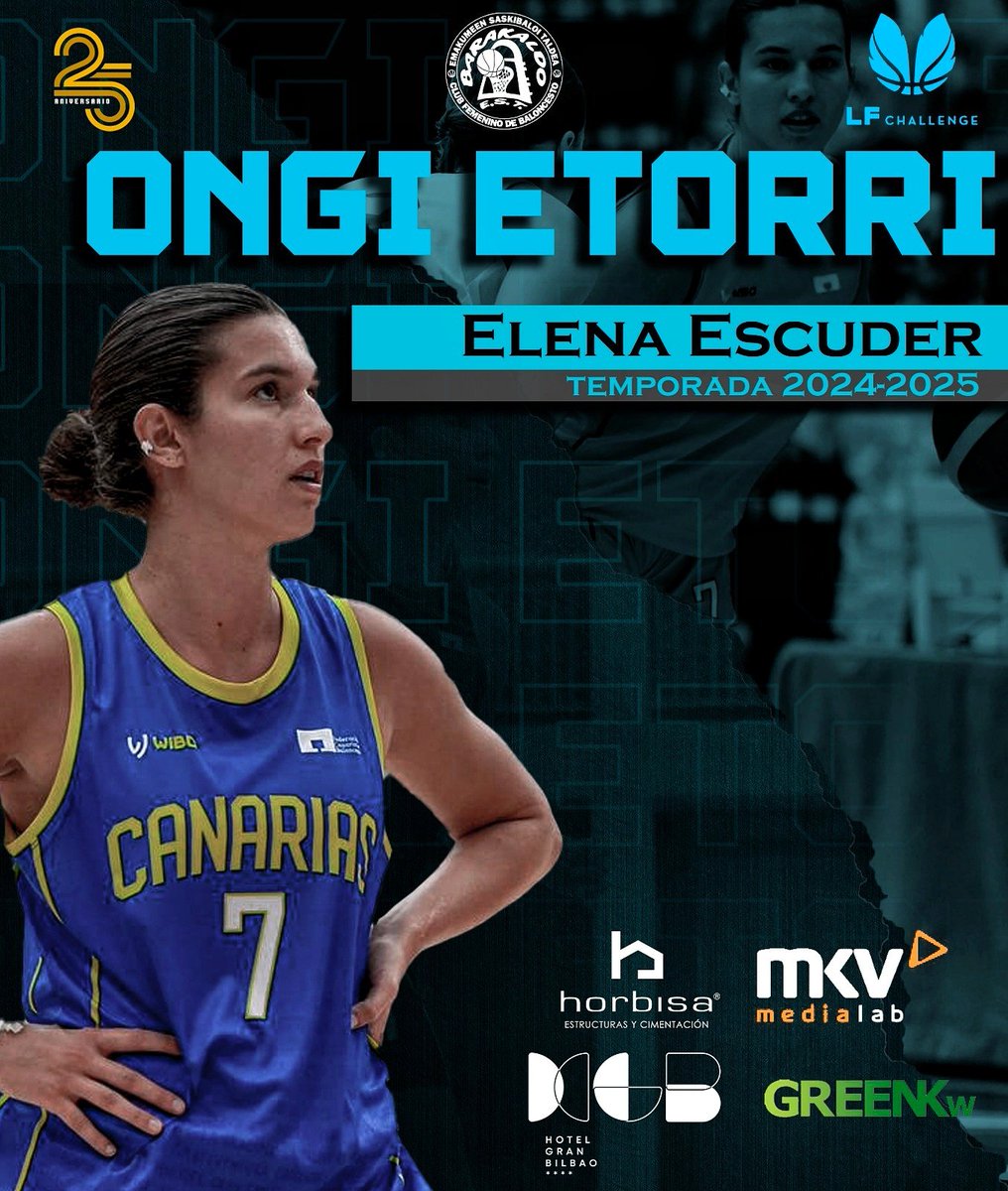 𝐎𝐍𝐆𝐈 𝐄𝐓𝐎𝐑𝐑𝐈, 𝐄𝐋𝐄𝐍𝐀 🫶🏼

😎 El desparpajo interminable
🔥 El fuego de la Isla 
🎯 Enchufar, enchufar y enchufar 

🔝 Elena Escuder traerá toda su magia al HGB Horbisa GreenKW Barakaldo desde Tenerife

🥹 Nos vemos en Lasesarre

#SueñoContigo