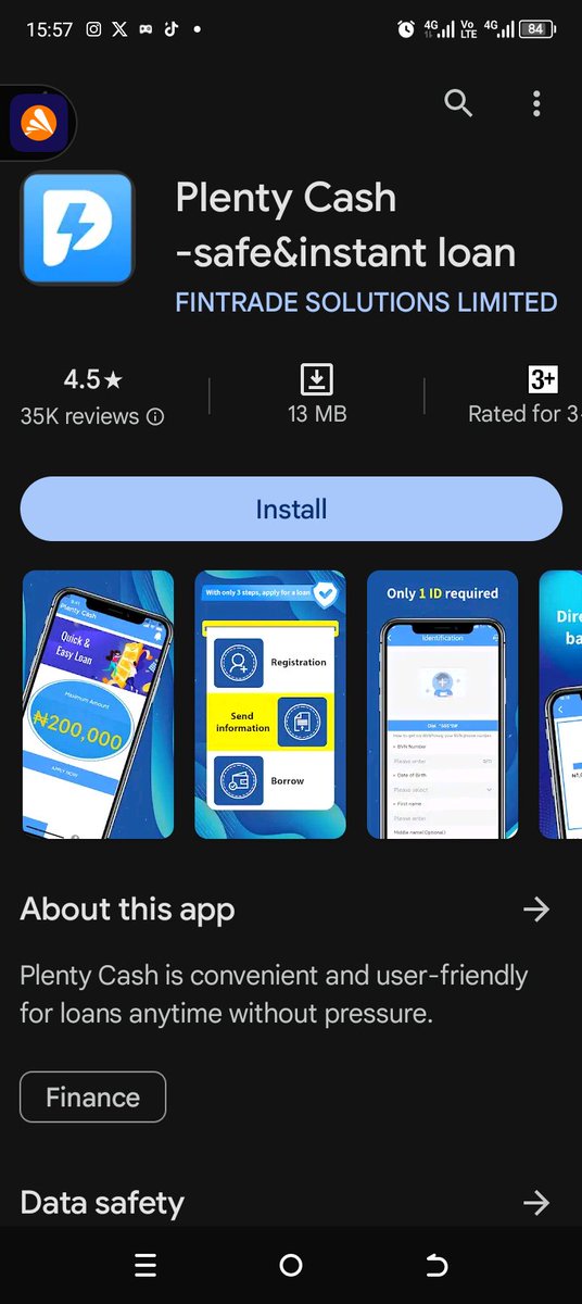 Adebayo73538095's tweet photo. @fccpcnigeria @PoliceNG @icpcnigeria @plentycashloanapp 
Plenty cash loan app is making a threat on my life. If anything happens to me hold them responsible. I have enough evidence of their threats. https://t.co/Rstr2CmPjs