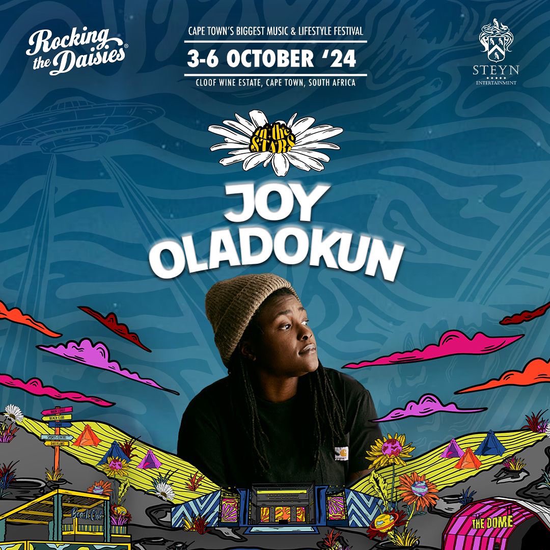 Rocking the Daisies (@rockingthedaisy) on Twitter photo All the way from Nashville - USA, introducing <a href="/joyoladokun/">joy oladokun is in crocs.</a> - Your dad’s new favourite artist! The talented singer/songwriter makes their way to South Africa for the very first time this October! 🤩
#rockingthedaisies #daisies2024 #steynentertainment All the way from Nashville - USA, introducing <a href="/joyoladokun/">joy oladokun is in crocs.</a> - Your dad’s new favourite artist! The talented singer/songwriter makes their way to South Africa for the very first time this October! 🤩
#rockingthedaisies #daisies2024 #steynentertainment