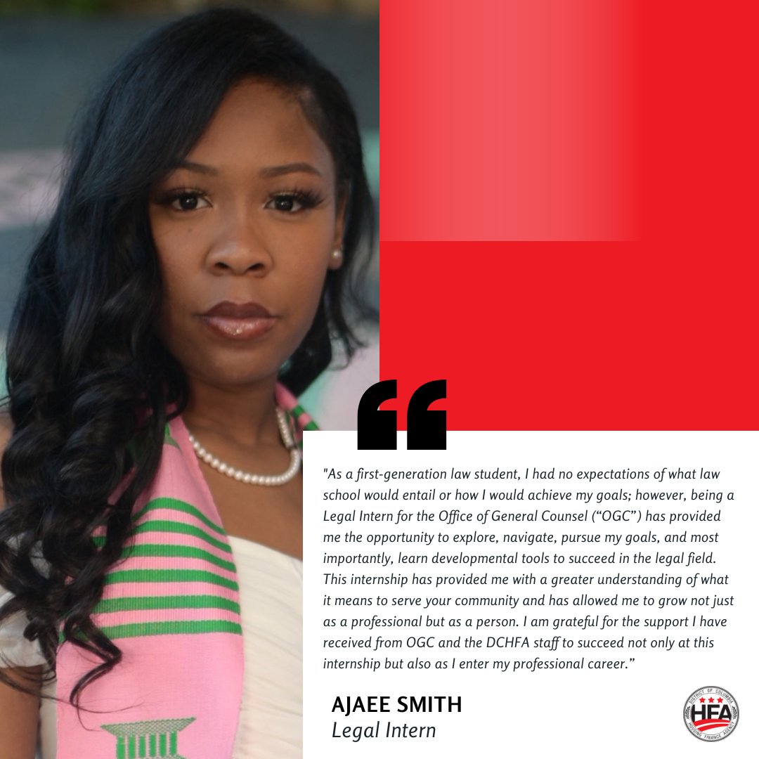 DCHFA's tweet photo. Happy National Intern Day to Ajaee Smith and Amarie Betancourt! DCHFA is immensely grateful for your work here at the agency and we can't wait to continue to witness your personal and professional growth. #nationalinternday #wearedchfa #DCHFA45 https://t.co/0JbkVB8SpX