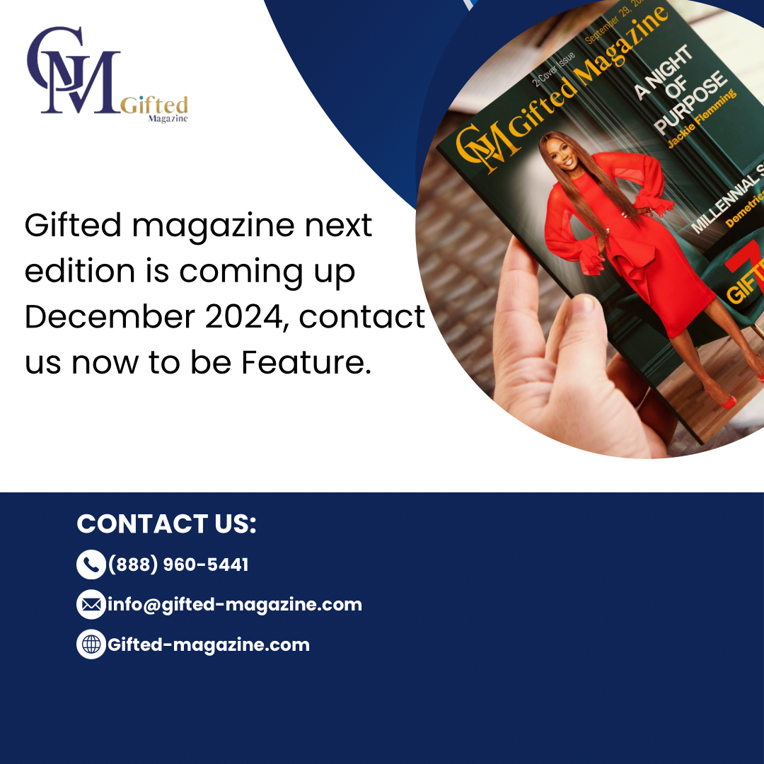 MagazineGifted's tweet image. Exciting news! Gifted Magazine&apos;s next edition is arriving in December 2024, and we want YOU to be featured.
#GiftedMagazine #December2024Edition #BeFeatured
#GetFeatured
#PromoteYourBrand
#GiftedMagazine
#AchieveExcellence