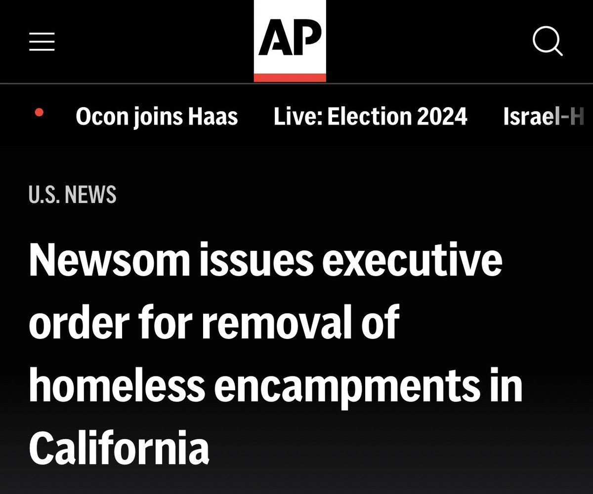 Gavin Newsom wants to sweep unhoused people off the streets without any plan of housing. This means that people will have all of their stuff thrown away &amp; they’ll be arrested &amp; sent to jail.

This is not a real solution. This means more $ for cops &amp; prisons.

This is fascist shit