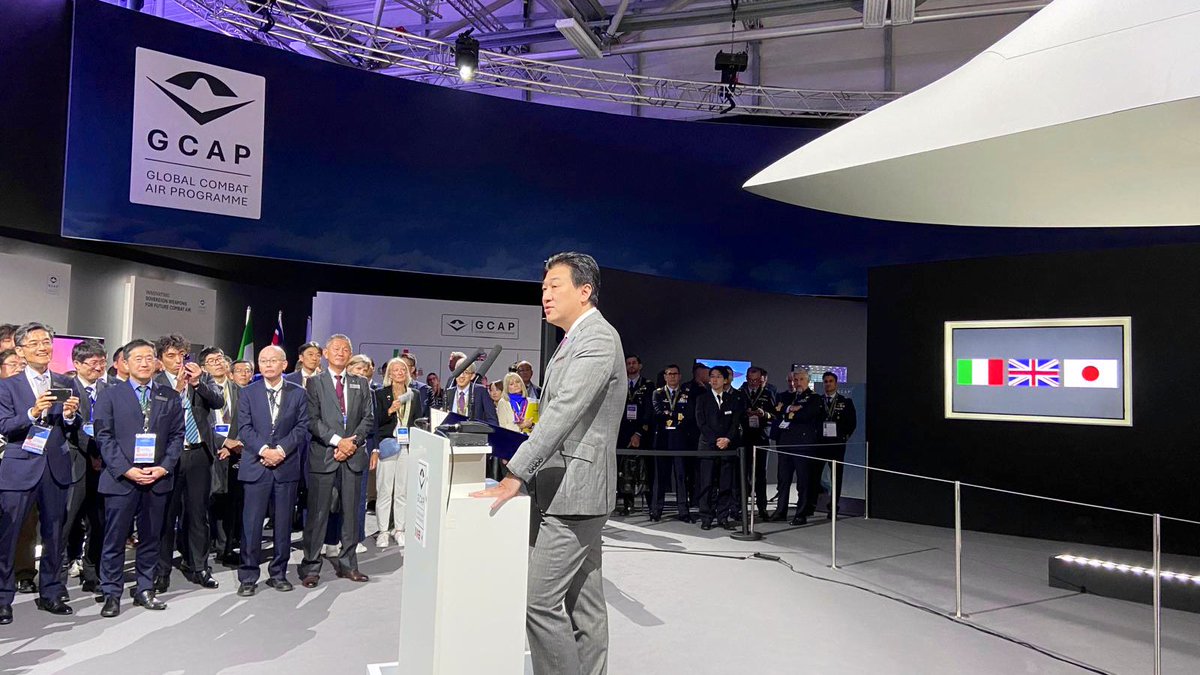 GlobalCombatAir (@globalcombatair) on Twitter photo We were delighted to welcome Minster of Defense <a href="/kihara_minoru/">木原みのる(木原稔)</a> to the #GCAP stand <a href="/FIAFarnborough/">Farnborough Airshow</a> this week.🇯🇵
The Minister was at the show to see first-hand, the technological advancements of the programme and to meet many of those delivering the trilateral endeavour.
#FIA2024 We were delighted to welcome Minster of Defense <a href="/kihara_minoru/">木原みのる(木原稔)</a> to the #GCAP stand <a href="/FIAFarnborough/">Farnborough Airshow</a> this week.🇯🇵
The Minister was at the show to see first-hand, the technological advancements of the programme and to meet many of those delivering the trilateral endeavour.
#FIA2024