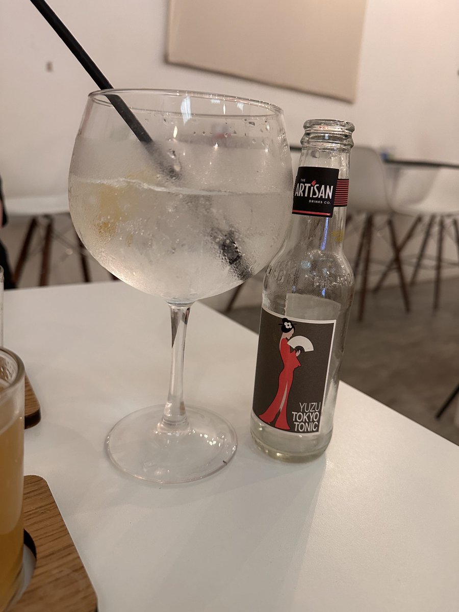 GinHubKent's tweet photo. Brummie Gin (yes it’s really called that) with Yuzu tonic. Served at the Brewery/ Distillery where it’s made in Stirchley. It’s a very well thought out gin. https://t.co/JwPOLao7m1