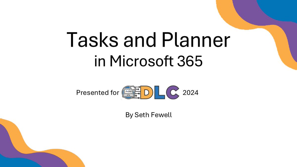 Seth Fewell | #ChangeMaker (@sethfewell) on Twitter photo I had a blast presenting 3 sessions today for #CFISDDLC, the best, FREE teacher conferences around (livestreamed on YouTube)! I presented on <a href="/MicrosoftEDU/">Microsoft Education</a> - Getting Started with M365, OneNote, and Planner/Tasks! youtube.com/live/1fQ8F1wcd…
#MIEExpert #MicrosoftEDU #i2eEDU I had a blast presenting 3 sessions today for #CFISDDLC, the best, FREE teacher conferences around (livestreamed on YouTube)! I presented on <a href="/MicrosoftEDU/">Microsoft Education</a> - Getting Started with M365, OneNote, and Planner/Tasks! youtube.com/live/1fQ8F1wcd…
#MIEExpert #MicrosoftEDU #i2eEDU