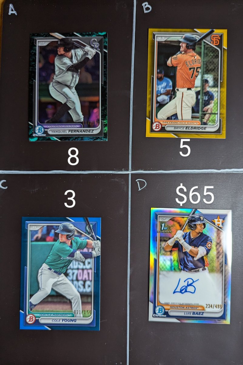 IraKates's tweet image. #stackattack lot 23

Bowman lot.