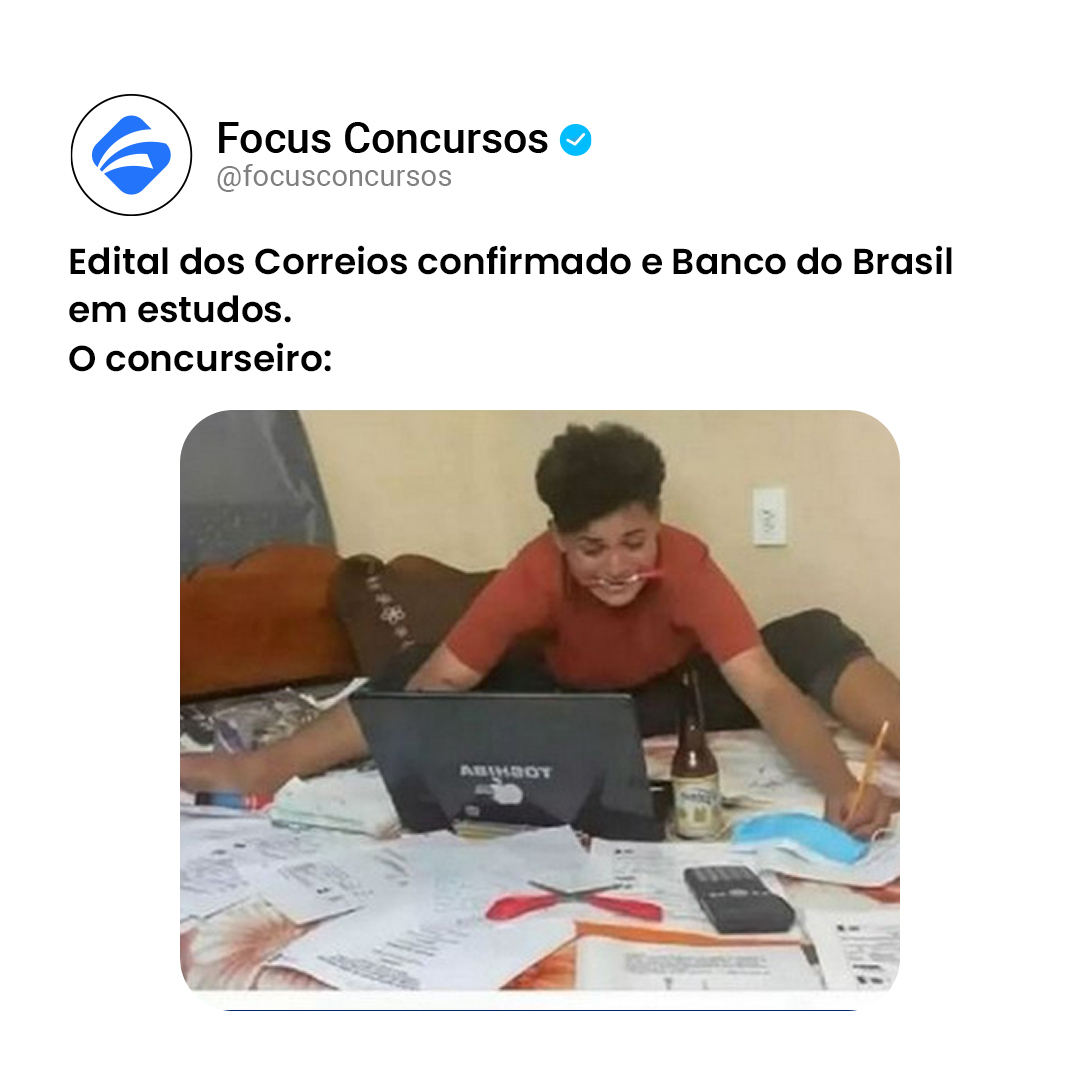 👉 Marca aqui nos comentários se você vai fazer um destes concursos!

🚀 Não perca mais tempo e inicie hj mesmo a sua preparação!

✅ Toque no link e conquiste o seu cargo público em 2024!
metodo.focusconcursos.com.br

#focusconcursos #correios #bancodobrasil #concursos2024