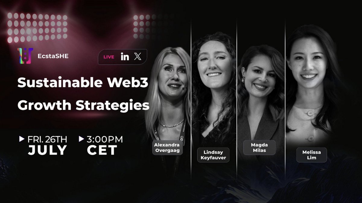 Thrilld Labs (@thrilldlabs) on Twitter photo Let's chat unconventional #marketing, #airdrops, referrals, social proof, leveraging #AI, and, importantly, what you SHOULD NOT do in #Web3 marketing.📷
Join our live video stream tomorrow (3 PM CET) with
<a href="/AlexOvergaag/">Alexandra Overgaag</a> <a href="/MayBCryptoWhale/">Lindsay the Legend 🫎</a> & others!
Tune in: linkedin.com/events/hustleh… Let's chat unconventional #marketing, #airdrops, referrals, social proof, leveraging #AI, and, importantly, what you SHOULD NOT do in #Web3 marketing.📷
Join our live video stream tomorrow (3 PM CET) with
<a href="/AlexOvergaag/">Alexandra Overgaag</a> <a href="/MayBCryptoWhale/">Lindsay the Legend 🫎</a> & others!
Tune in: linkedin.com/events/hustleh…