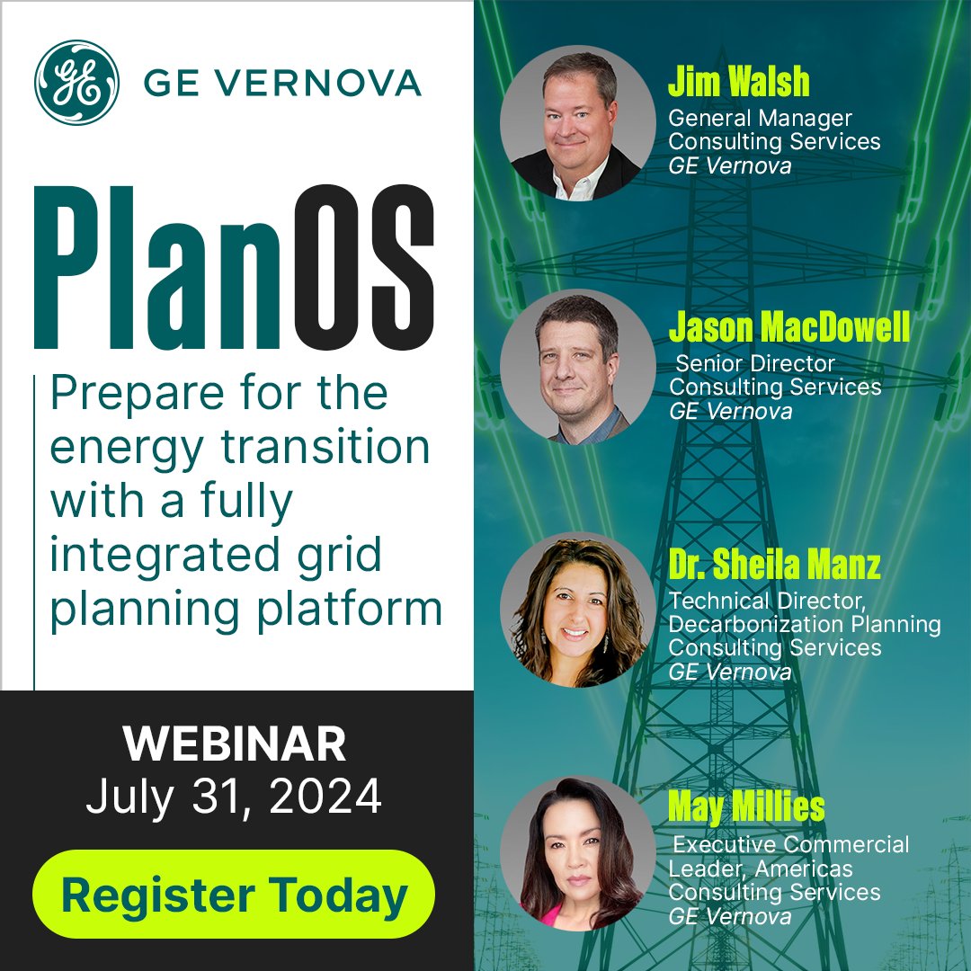 As the #energy landscape becomes more reliant on alternative fuel sources, having the right tools is essential. Join our upcoming #webinar to learn how we're changing the way you approach #GridPlanning. Register now! #EnergyTransition #PlanOS

vernova.is/3Wp1W8I