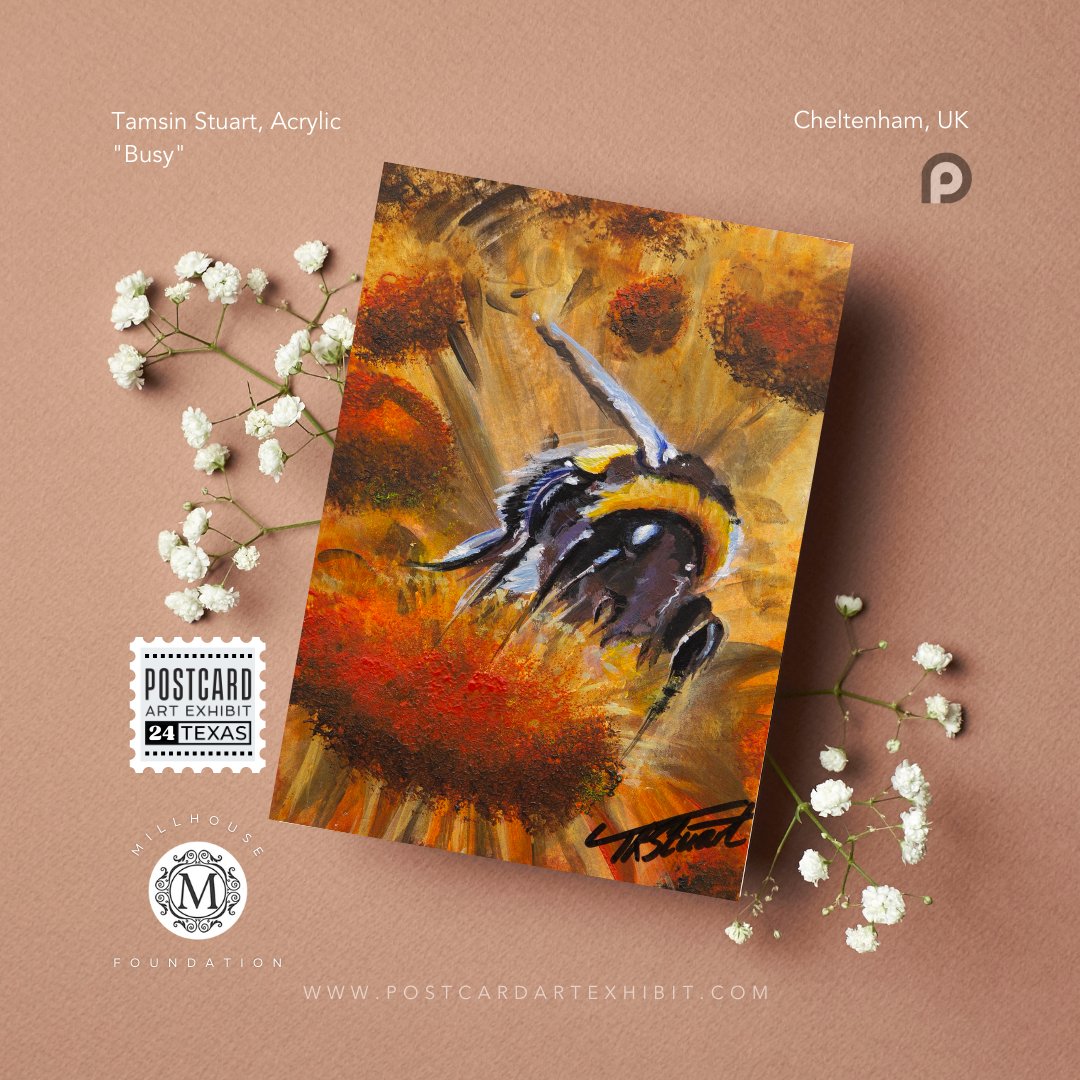 This lovely art card arrived in support of <a href="/millhousemck/">MillHouse Foundation</a> -This year we are about artists supporting artists in #postcardartexhibit24! Thank you, Tamsin Stuart <a href="/tamsinstuartart/">Tamsin Stuart</a> Follow <a href="/millhousemck/">MillHouse Foundation</a> #postcardartexhibit #artistssupportingartists #artforacause #artistshelpingartists