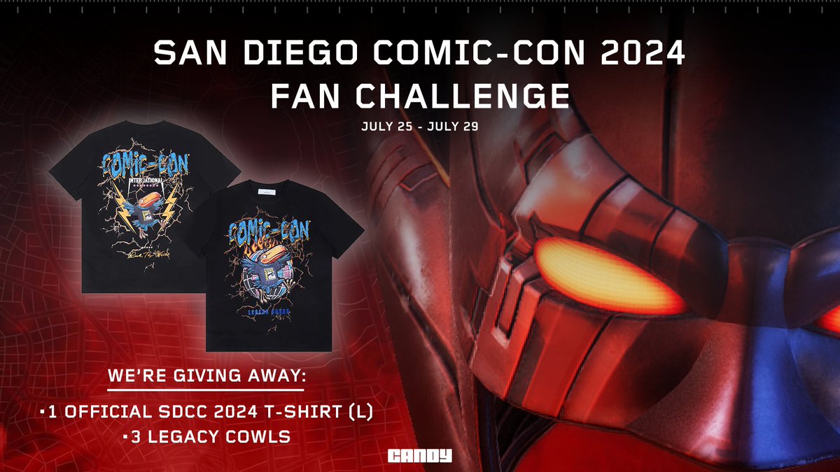 💥🦇 #SDCC2024 FAN CHALLENGE GIVEAWAY🦇💥

Want to win 1️⃣ of 3️⃣ LEGACY COWLS?! OR an OFFICIAL #SDCC2024 T-SHIRT?! Keep reading...

‼️HOW TO ENTER‼️

1️⃣ - IF YOU'RE AT #SDCC24, take a photo of the #DCComics x Candy booth (#4545), then REPLY TO THIS POST with the photo and use