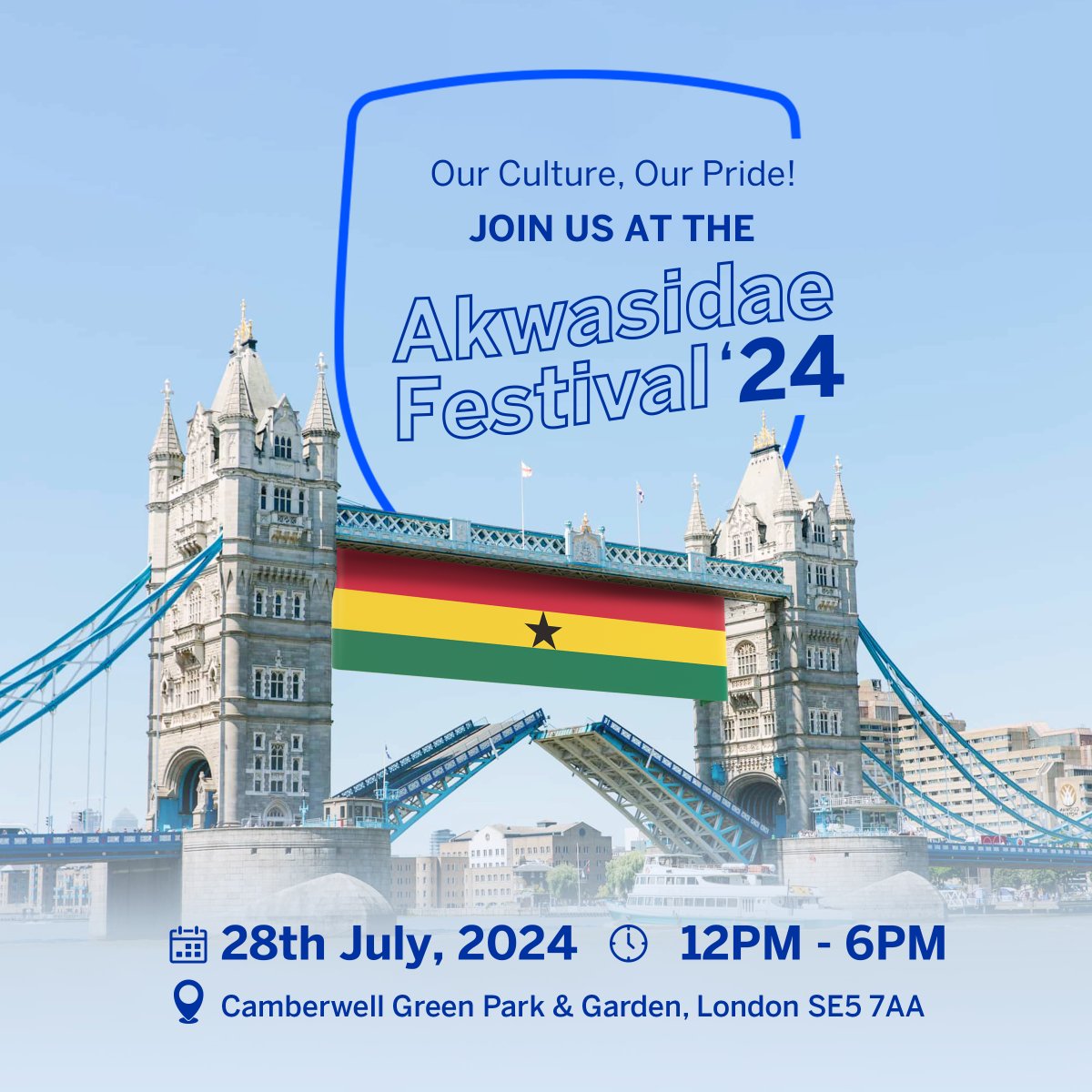 StanbicBankGH's tweet photo. Celebrate Ghanaian culture at the Akwasidae Festival '24! Join us at Camberwell Green Park &amp; Garden (London SE5 7AA).

#DoItWithStanbic #CambererwellGreenPark https://t.co/stuIRoFJyd